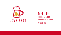 Beer Drink Love Heart Business Card Image Preview