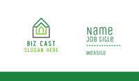 Green Roof Outline Business Card