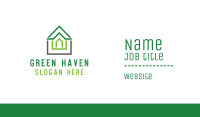 Green Roof Outline Business Card Image Preview