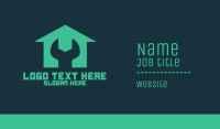 Wrench House Repair Business Card Design