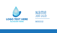 Water Drop Business Card Design