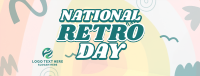 Swirly Retro Day Facebook Cover Image Preview