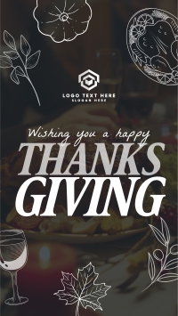 Thanksgiving Typography Greeting Instagram Reel Image Preview