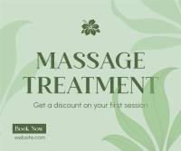 Massage Therapy Service Facebook Post Design