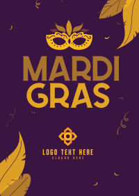 Mardi Gras Celebration Flyer