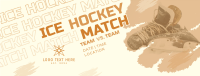 Ice Hockey Versus Match Facebook Cover Design