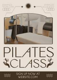 Rustic Pilates Class Flyer