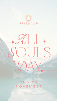 Sparkly All Souls Day Greeting Instagram Reel Image Preview