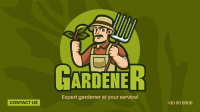 Expert Gardener Mascot Video Design