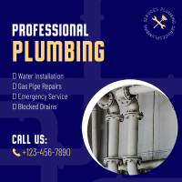 Plumbing Services Instagram Post example 4