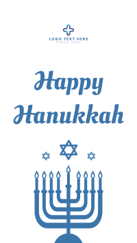 Wishing Happy Hanukkah Instagram Story