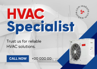 HVAC Specialist Postcard