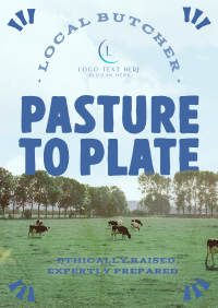 Rustic Livestock Pasture Poster