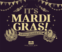 Modern Mardi Gras Facebook Post