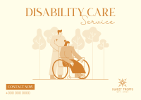Support the Disabled Postcard Design