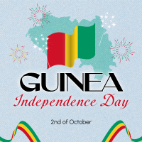 Guinea Independence Day Ribbon Instagram Post