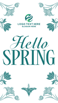 Vintage Spring Pattern Instagram Reel Image Preview