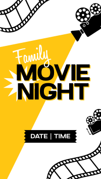 Family Movie Night Facebook Story