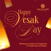 Lantern Vesak Day Instagram Post Design