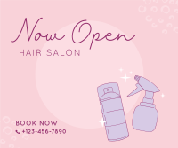 Hair Salon Opening Facebook Post