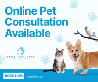 Online Vet Consultation Facebook Post