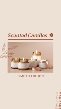 Limited Edition Scented Candles Facebook Story