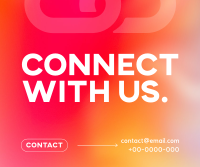 Connect With Us Modern Facebook Post