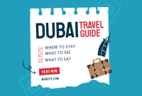 Dubai Travel Destination Pinterest Cover Design