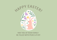 Colorful Easter Egg Postcard