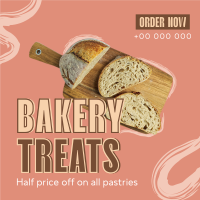 Bakery Treats Instagram Post Design