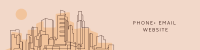 Skyline Line Art LinkedIn Banner