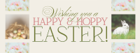 Rustic Easter Greeting Facebook Cover