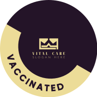 Vaccinated Instagram Profile Picture Design