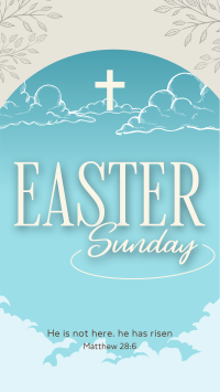 Floral Easter Sunday Instagram Reel Image Preview