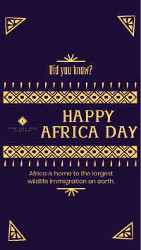 Decorative Africa Day Instagram Story