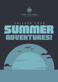 Minimalist Summer Adventure Poster