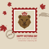 Victoria Day Bear Stamp Linkedin Post