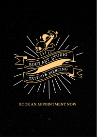 Tattoo Studio Badge Flyer