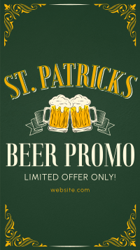 Paddy's Day Beer Promo Instagram Story