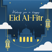 Mosque Eid Al Fitr Instagram Post Design