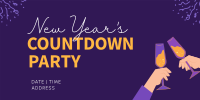 New Year's Toast to Countdown Twitter Post