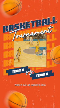 Basketball Game Tournament Facebook Story