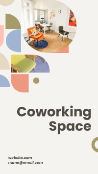 Coworking Space Shapes Instagram Story