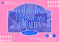 Risograph Women's Equality Day Postcard