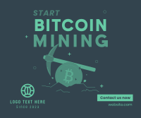 Start Crypto Mining Facebook Post