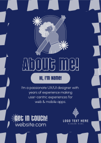 Quirky Fun About Me Poster