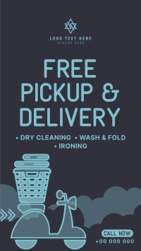 Laundry Pickup and Delivery Instagram Story