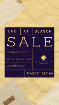 Minimal Conservative Season End Sale Facebook Story