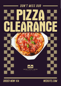Minimal Pizzaria Clearance Poster