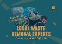 Local Waste Removal Experts Postcard